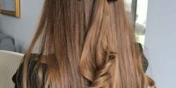 مدل مو باز ساده اتو شده و فر برای مهمانی و عروسی