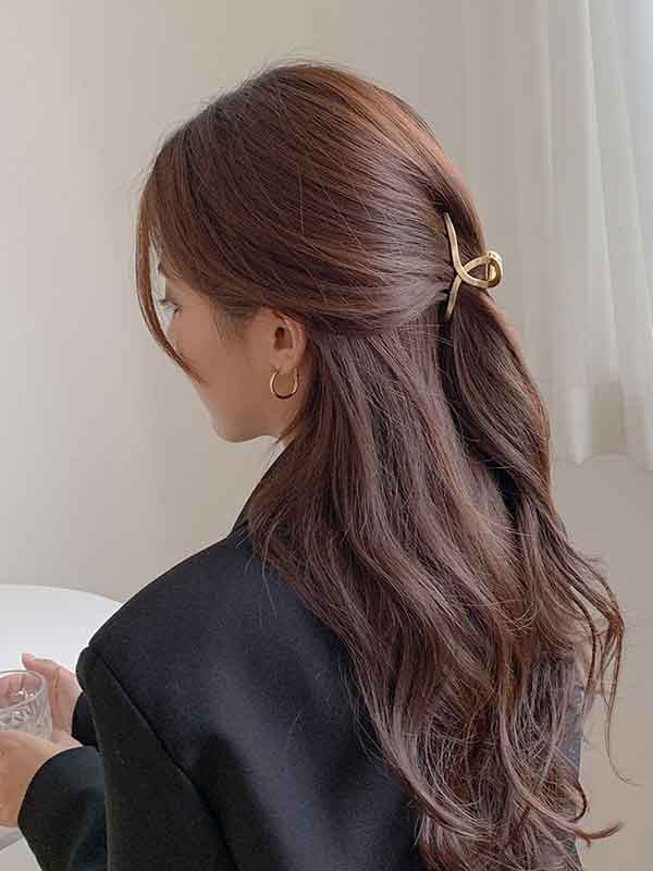مدل مو باز ساده اتو شده و فر برای مهمانی و عروسی