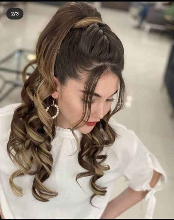 مدل مو دخترانه برای عروسی رفتن باز و بسته با موی کوتاه بلند
