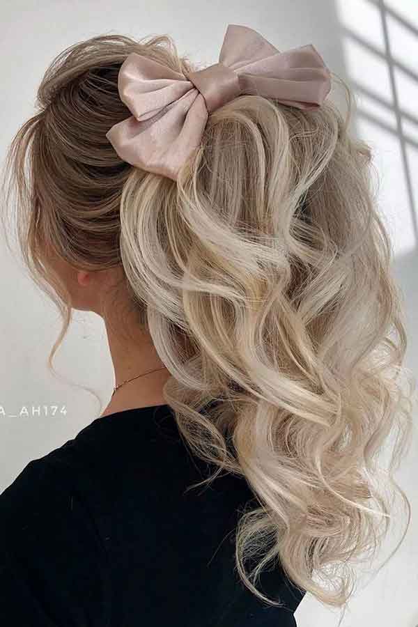 مدل مو دخترانه برای مهمانی باز و بسته ساده شیک فر صاف