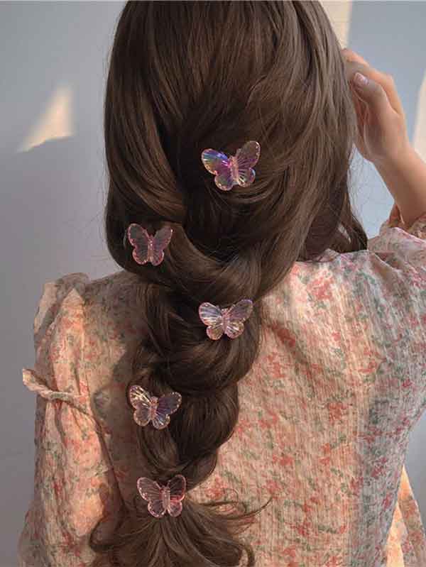 مدل مو دخترانه برای مهمانی باز و بسته ساده شیک فر صاف