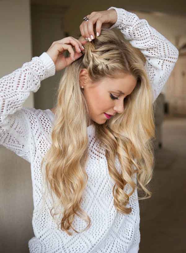مدل مو دخترانه باز ساده و شیک برای مراسم های مهم