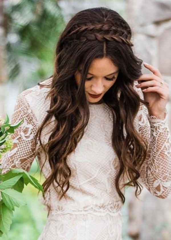 مدل مو دخترانه باز ساده و شیک برای مراسم های مهم