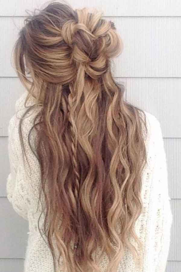 مدل مو دخترانه باز ساده و شیک برای مراسم های مهم