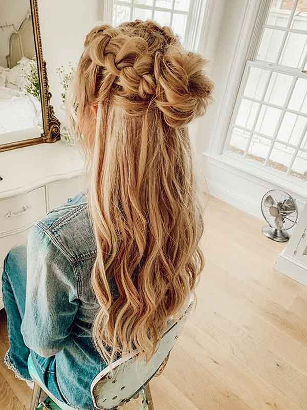 مدل مو دخترانه باز ساده و شیک برای مراسم های مهم