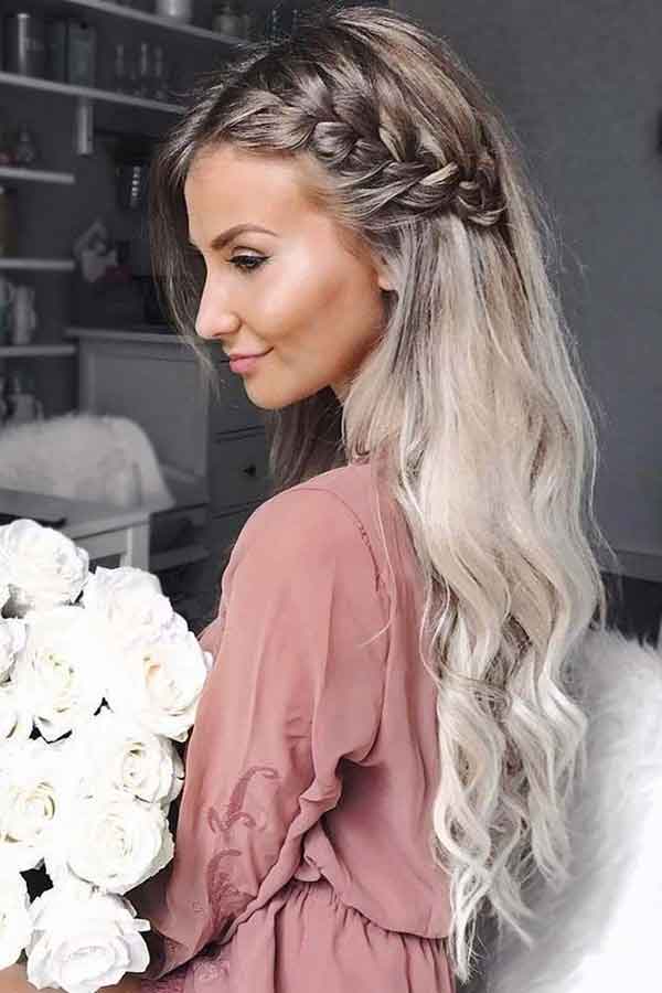 مدل مو دخترانه باز ساده و شیک برای مراسم های مهم