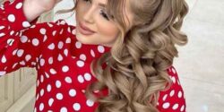 مدل مو زنانه بلند ساده و شیک برای عروسی باز و بسته