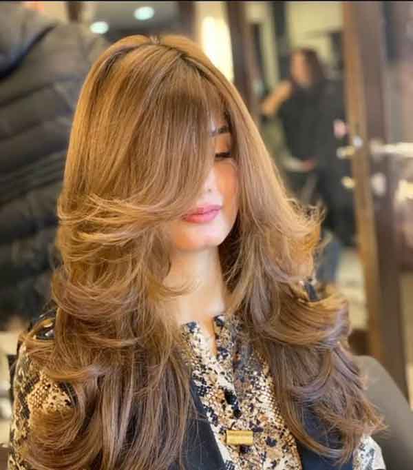 مدل مو زنانه بلند ساده و شیک برای عروسی باز و بسته
