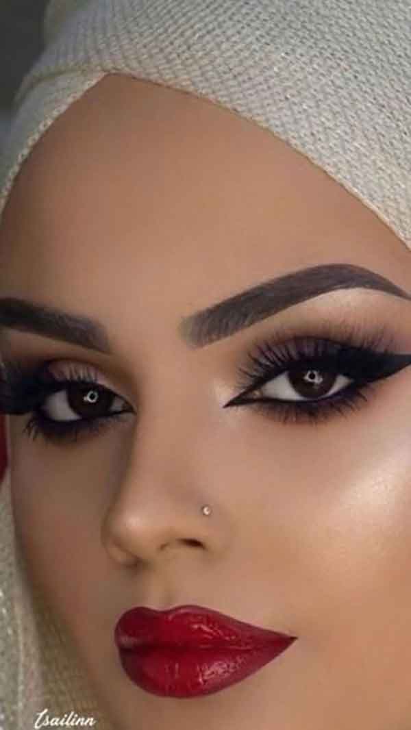 عکس آرایش عروس جدید 1402 لایت و غلیظ خاص و متفاوت