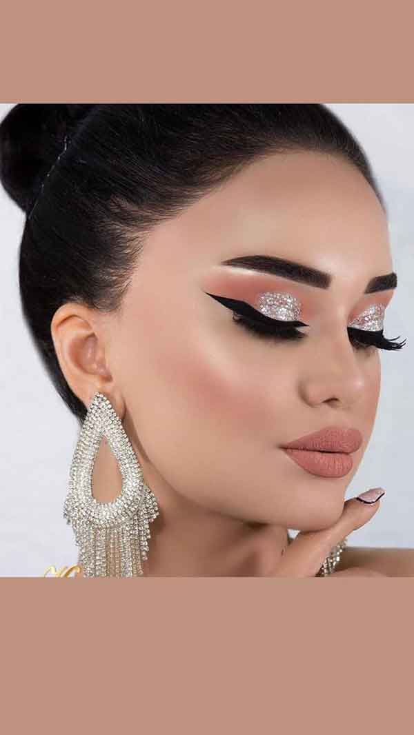 عکس آرایش عروس جدید 1402 لایت و غلیظ جذاب و شیک