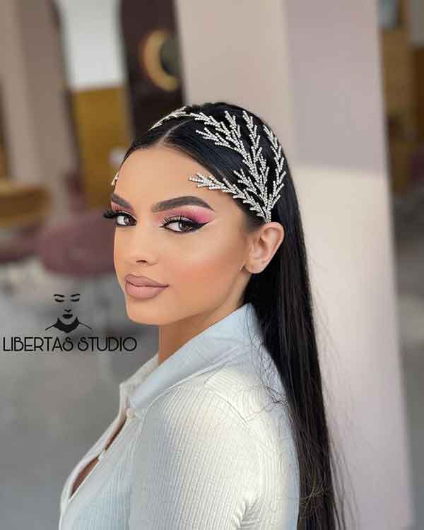 عکس آرایش عروس جدید 1402 لایت و غلیظ جذاب و شیک