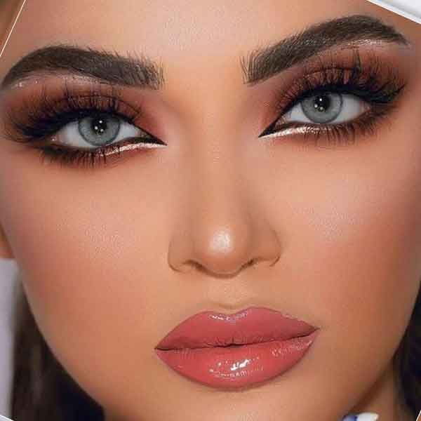 عکس آرایش عروس جدید 1402 لایت و غلیظ جذاب و شیک