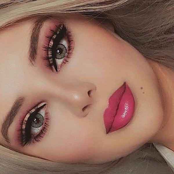 عکس آرایش عروس جدید 1402 لایت و غلیظ جذاب و شیک