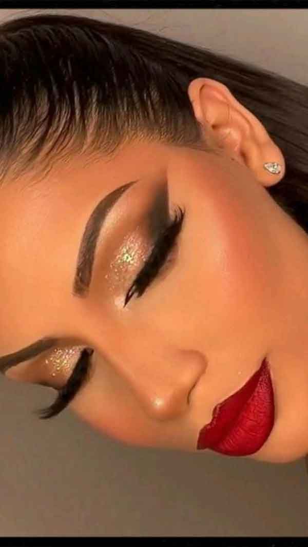 عکس آرایش صورت شیک مجلسی دخترانه و خاص امروزی
