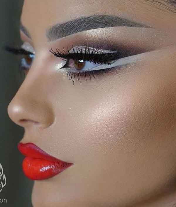 عکس آرایش صورت شیک مجلسی دخترانه و خاص امروزی