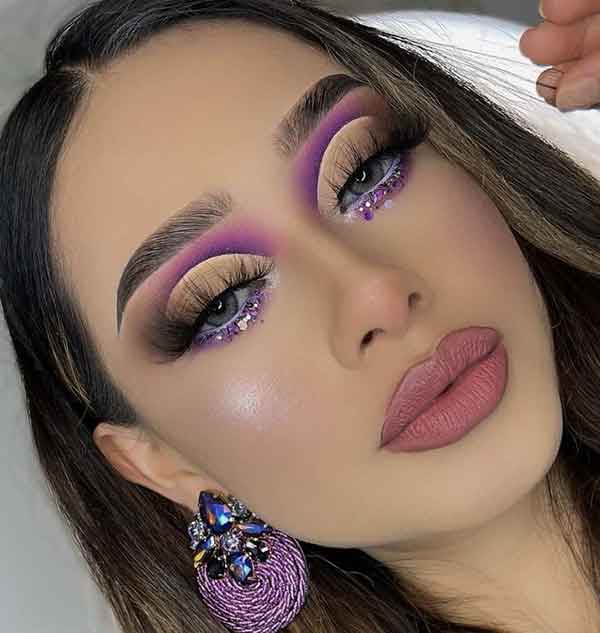 عکس آرایش صورت شیک مجلسی دخترانه و خاص امروزی