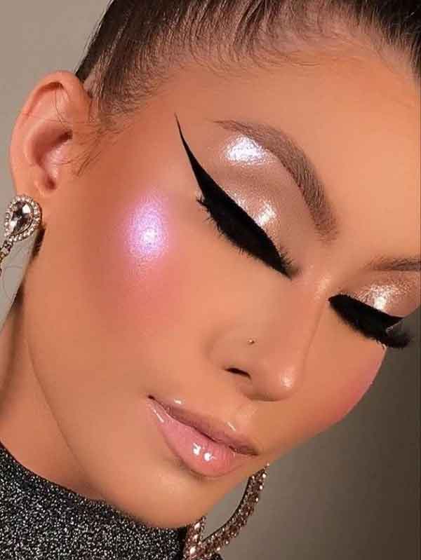 عکس آرایش صورت شیک مجلسی دخترانه و خاص امروزی