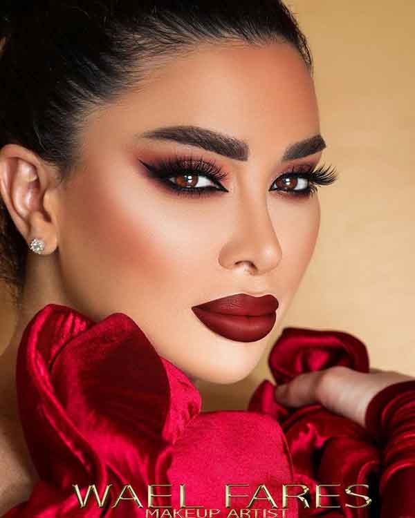 عکس آرایش صورت شیک مجلسی دخترانه و خاص امروزی