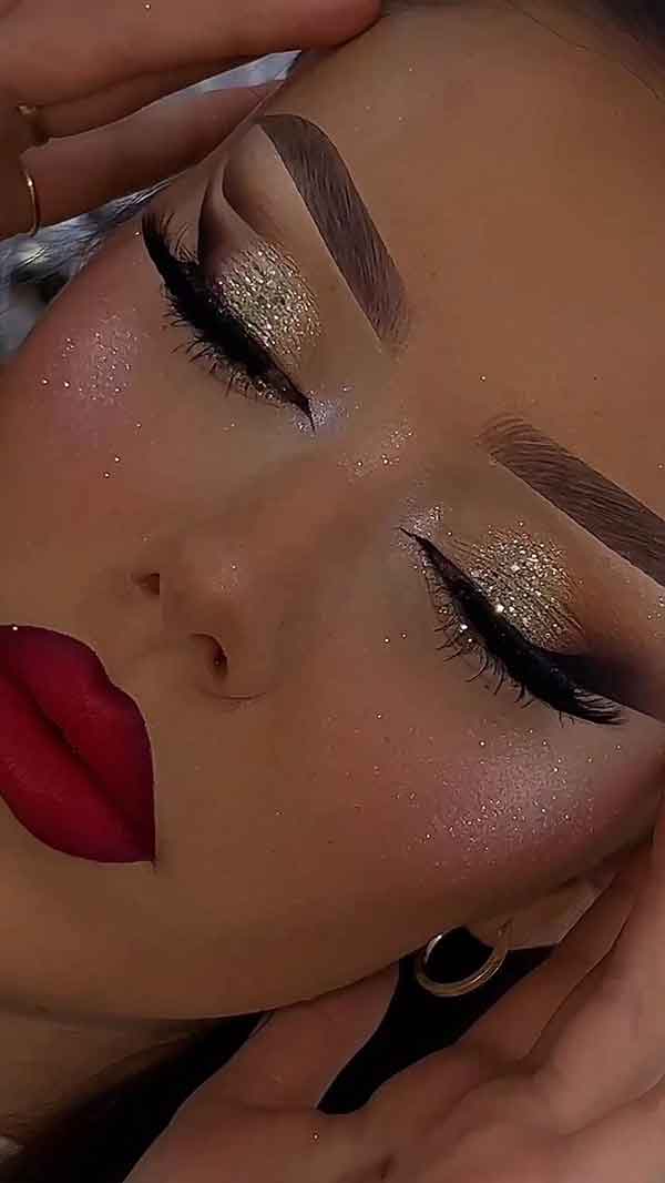 عکس آرایش صورت شیک مجلسی دخترانه و خاص امروزی