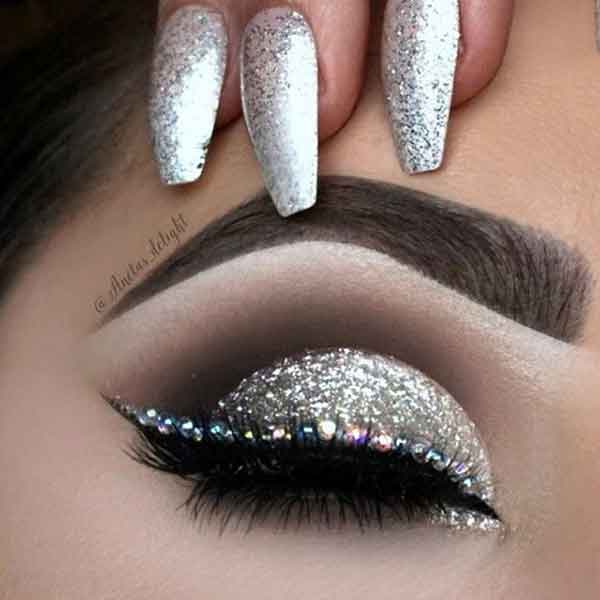 آرایش چشم ساده مجلسی جدید و زیبا لایت غلیظ