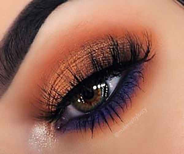 آرایش چشم ساده مجلسی جدید و زیبا لایت غلیظ