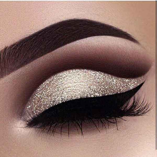 آرایش چشم ساده مجلسی جدید و زیبا لایت غلیظ