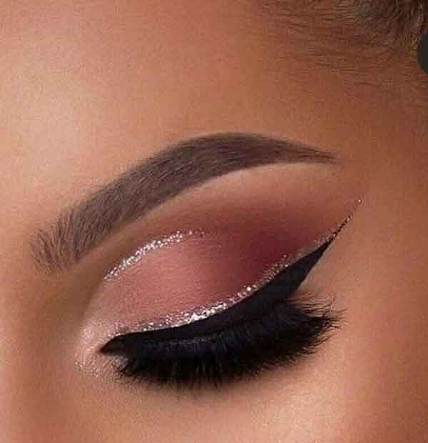 آرایش چشم ساده مجلسی جدید و زیبا لایت غلیظ