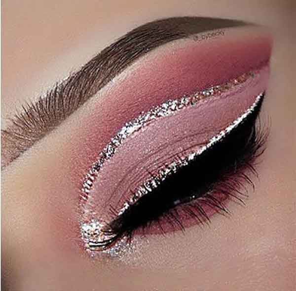 آرایش چشم ساده مجلسی جدید و زیبا لایت غلیظ