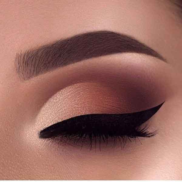 آرایش چشم ساده مجلسی جدید و زیبا لایت غلیظ
