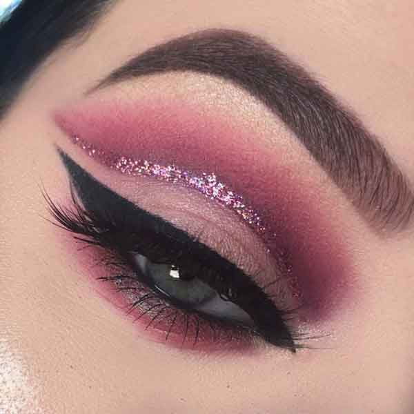 آرایش چشم ساده مجلسی جدید و زیبا لایت غلیظ