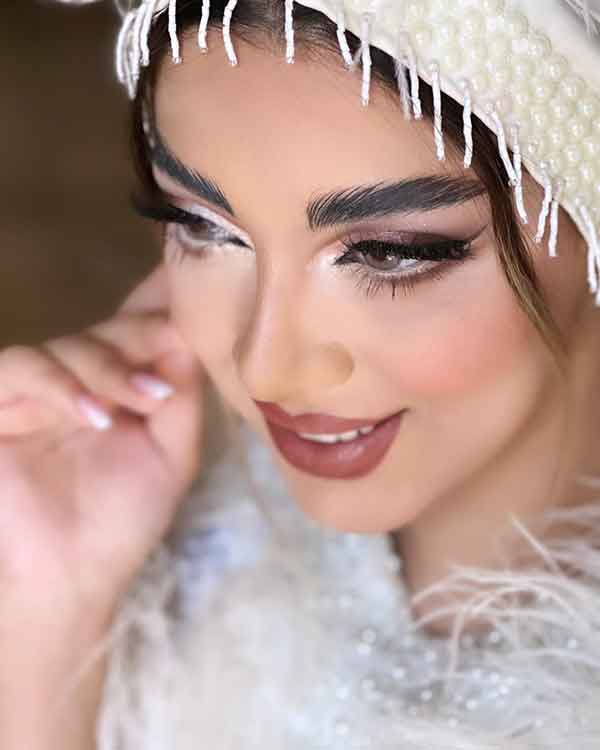 آرایش صورت و مو جدید مجلسی شیک و متفاوت ساده