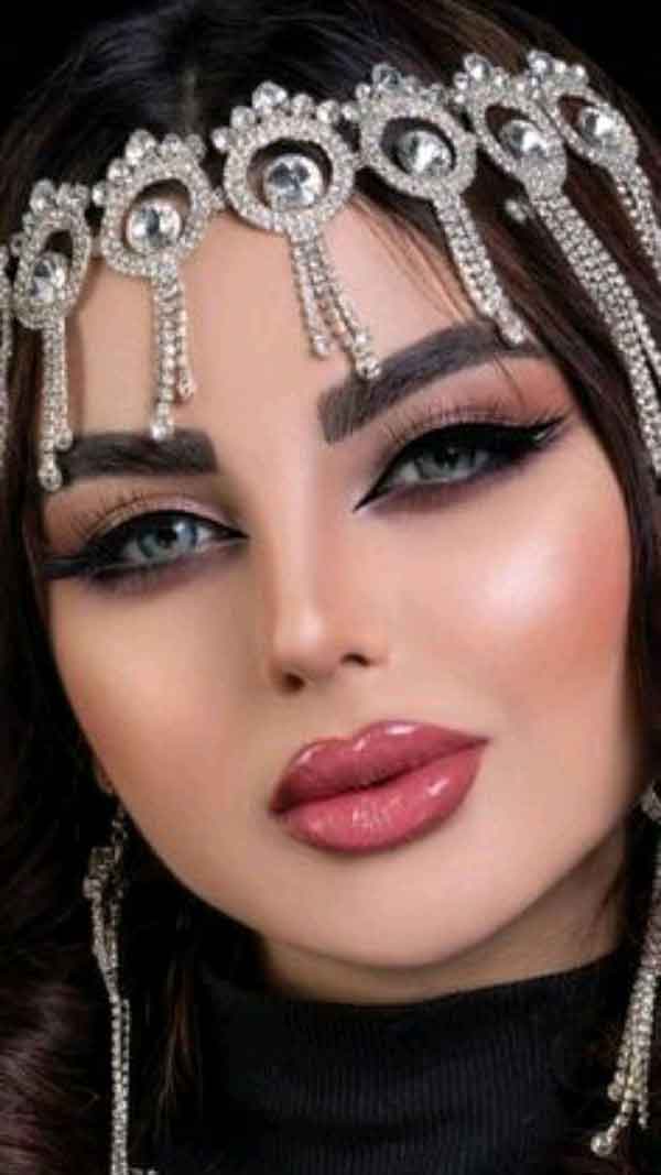 آرایش صورت و مو جدید مجلسی شیک و متفاوت ساده
