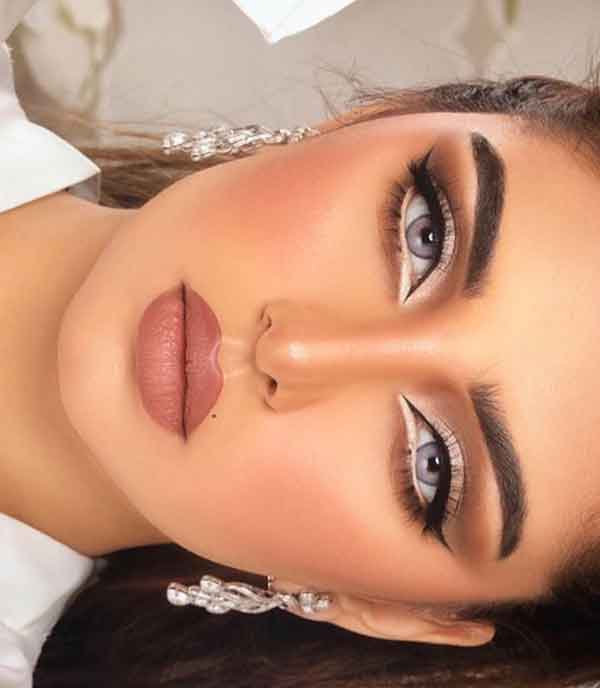 آرایش صورت و مو جدید مجلسی شیک و متفاوت ساده