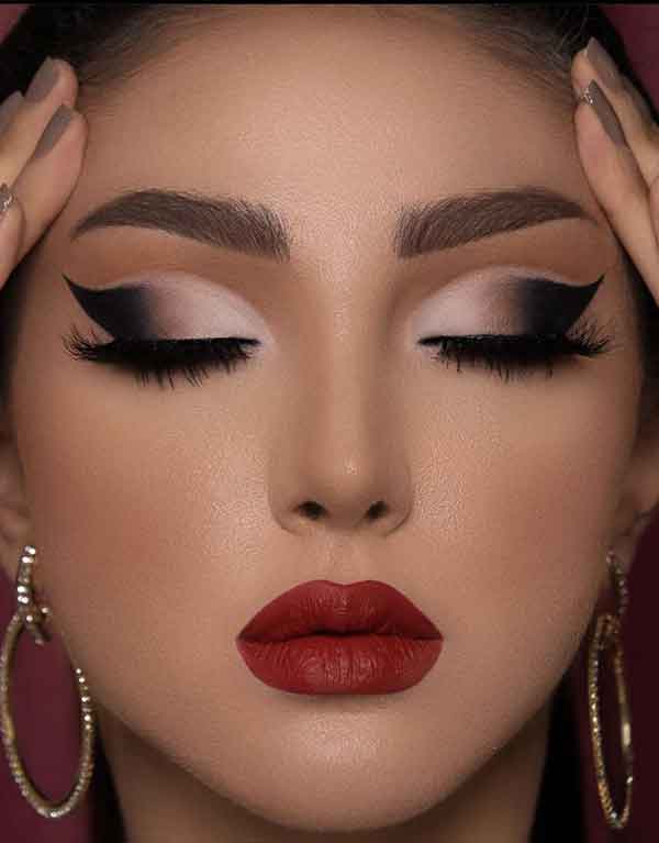 آرایش صورت و مو جدید مجلسی شیک و متفاوت ساده
