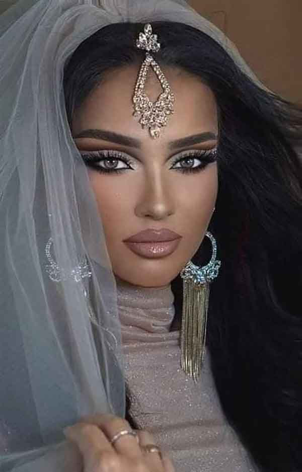 آرایش صورت و مو جدید مجلسی شیک و متفاوت ساده