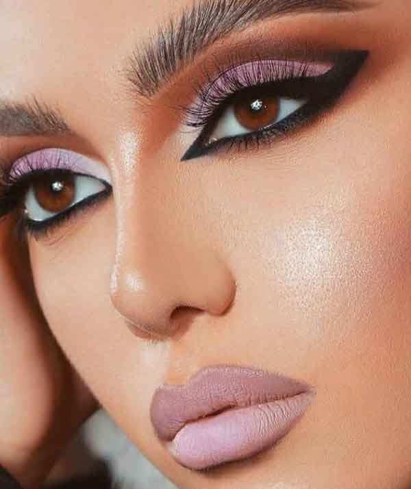 آرایش صورت و مو جدید مجلسی شیک و متفاوت ساده