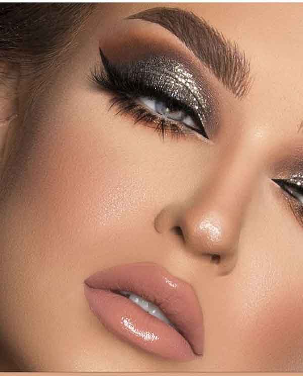 آرایش صورت و مو جدید مجلسی شیک و متفاوت ساده