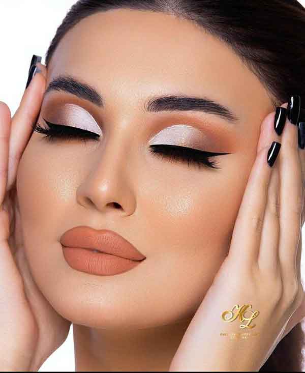 آرایش صورت و مو جدید مجلسی شیک و متفاوت ساده