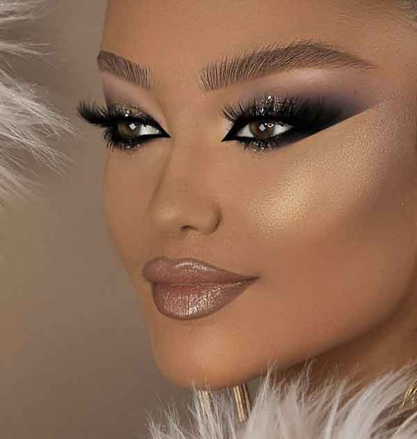 آرایش صورت و مو جدید مجلسی شیک و متفاوت ساده