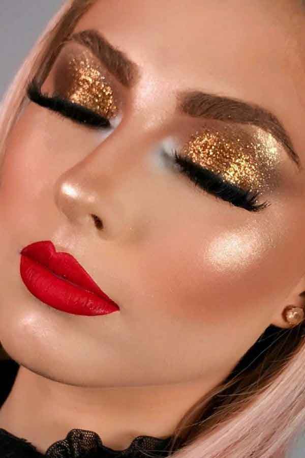 آرایش صورت و مو جدید مجلسی شیک و متفاوت ساده