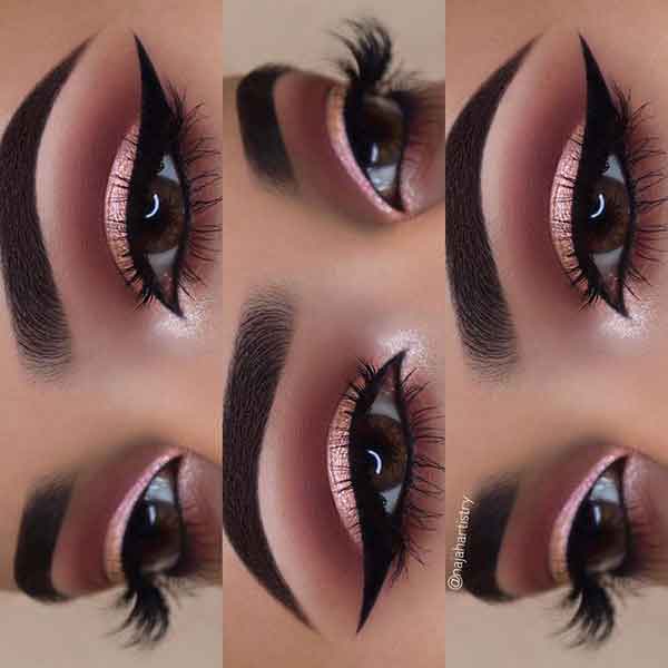 بهترین آرایش چشم جدید ساده و لایت برای عروسی
