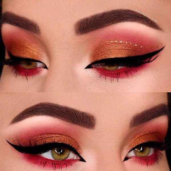 مدل آرایش چشم دخترانه با سایه های زیبا و ساده ویژه عروسی