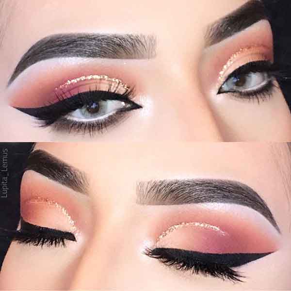 مدل آرایش چشم دخترانه با سایه های زیبا و ساده ویژه عروسی