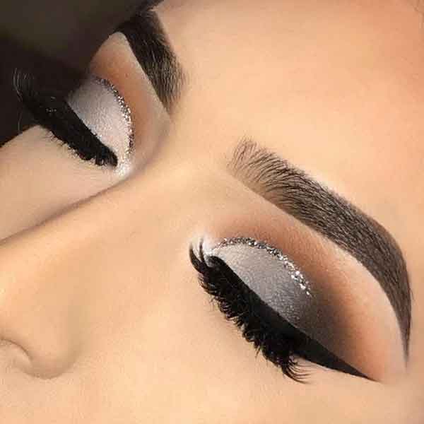 مدل آرایش چشم درشت مشکی و قهوه ای زیبا شیک 1402