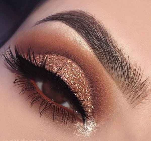 مدل آرایش چشم پف دار شیک جدید مجلسی برای عروسی
