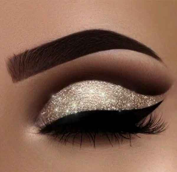 مدل آرایش چشم پف دار شیک جدید مجلسی برای عروسی