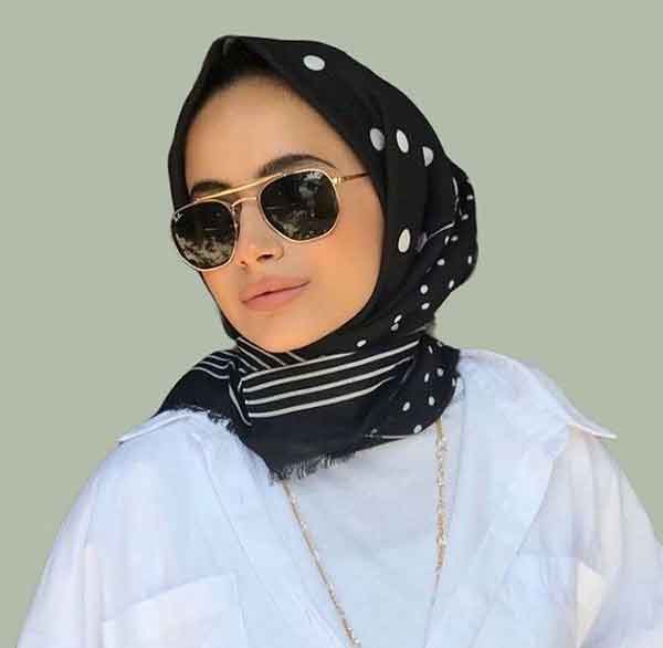 مدل بستن روسری با حجاب برای مهمانی زیبا و جدید