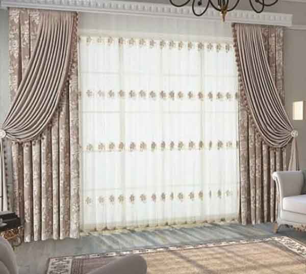 جدیدترین مدل پردهای گیپور پذیرایی شیک و جدید ساده با طرح های خاص