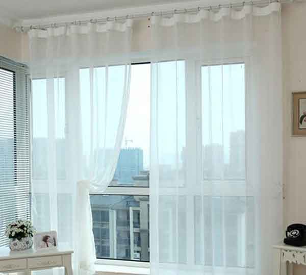 مدل پردهای ساده توری و حریر شیک و جذاب برای پذیرایی و اتاق
