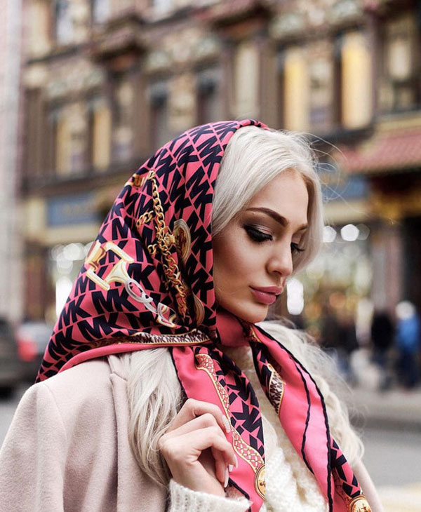 مدل روسری بستن شیک و ساده دخترانه و زنانه با حجاب برای مهمانی
